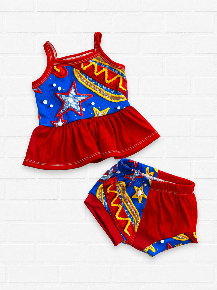 12m RTS cami peplum and shorties