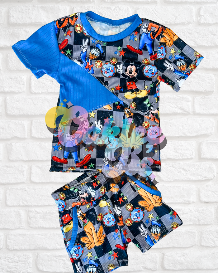 2T RTS aiden tee & pocket shorts