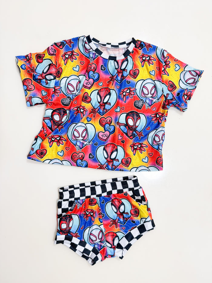 2T RTS oversized tee & pocket shorties