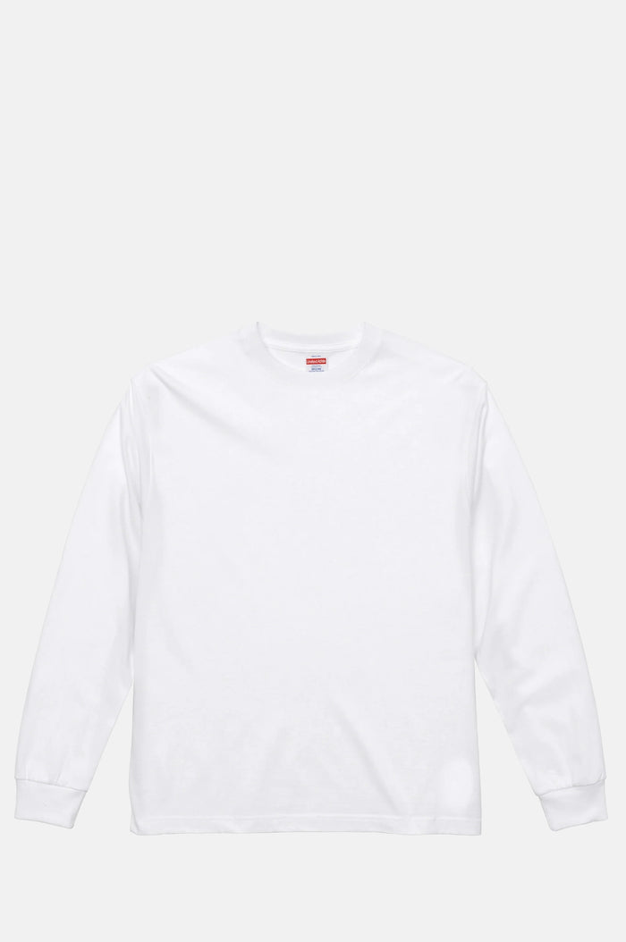 United Athle 6.2 oz Premium Long Sleeve T-Shirt White.