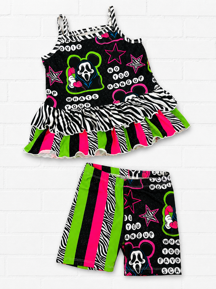 6/7 RTS double cami peplum & bikers