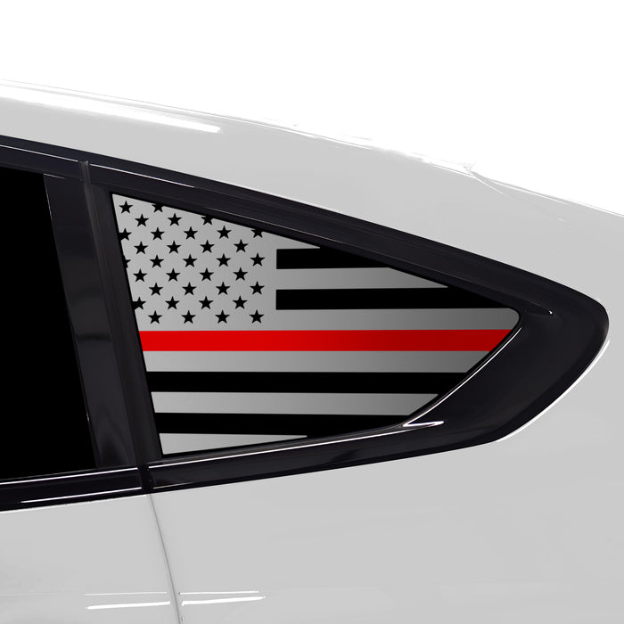 Quarter Window American Flag Vinyl Decal Stickers Fits BMW X6 2020 - 2025 - Bogar Tech Designs