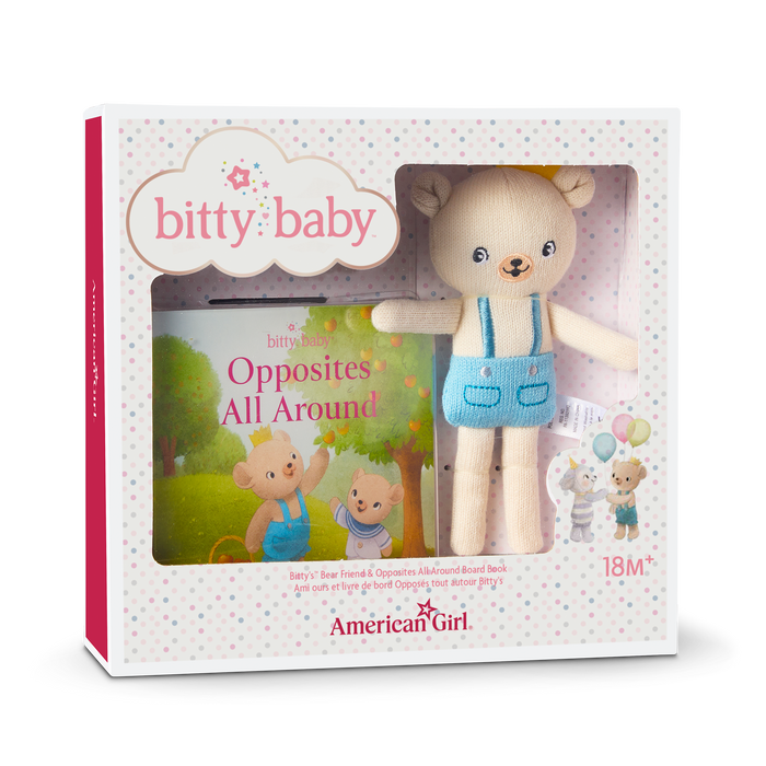 Bitty Baby® Doll #5 in Pastel Blue + Bear Friend & Board Book