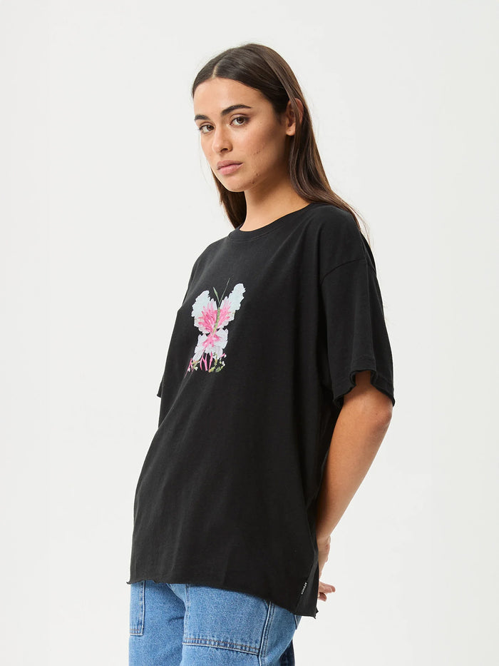 Butterfluer - Hemp Oversized Tee | Black-Image 6