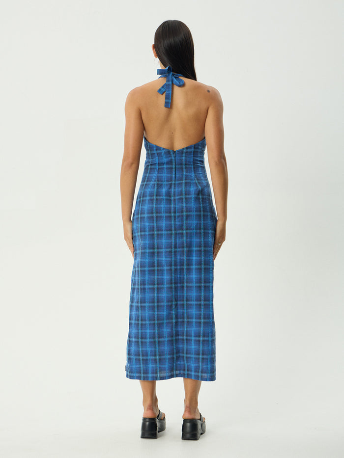 Camden - Hemp Seersucker Maxi Dress | Marina Check-Image 4