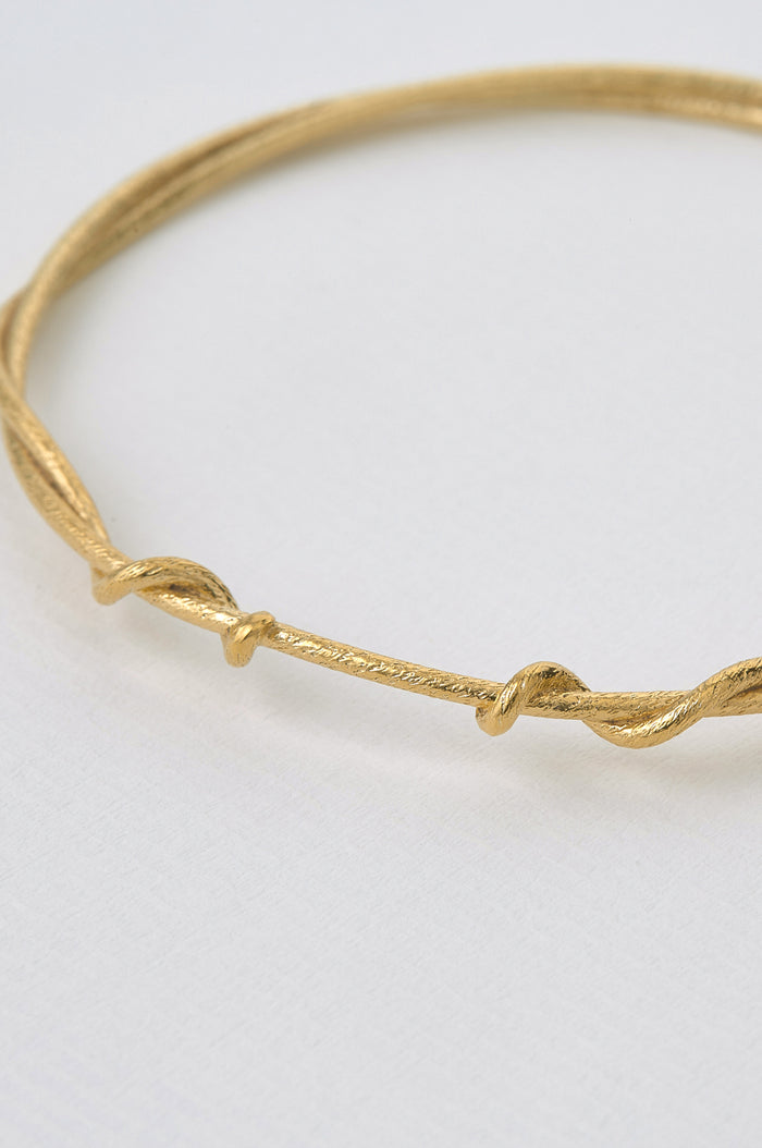 Classic Twist Bangle Gold