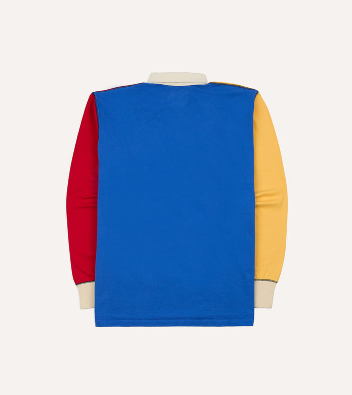 Colourblock Multi Panelled Cotton Rugby Shirt