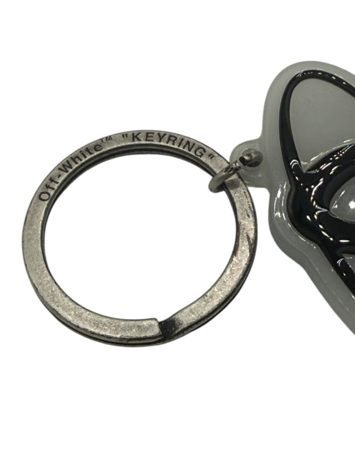 Off-White™ Grey & Black Logo Keyring – 6"