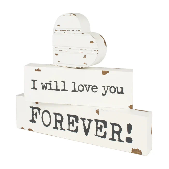 Love you Forever block Stack