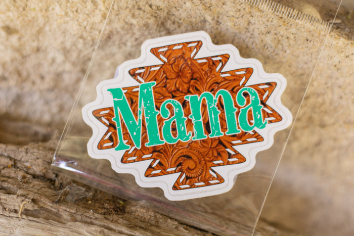Mama Tooled Aztec Sticker