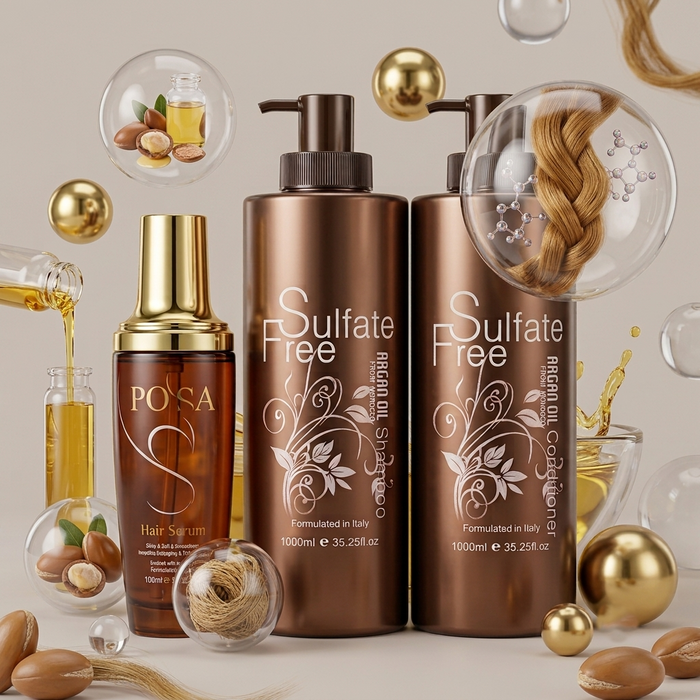 Sulfate Free Argan Oil Hair Care Set - DOKAN