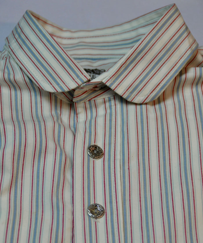 Red and Graphite Stripe Men's Dakota Shirt