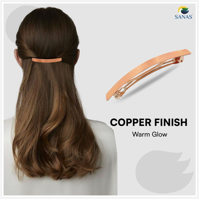 Elegant Copper Hair Clip for Everyday Styling