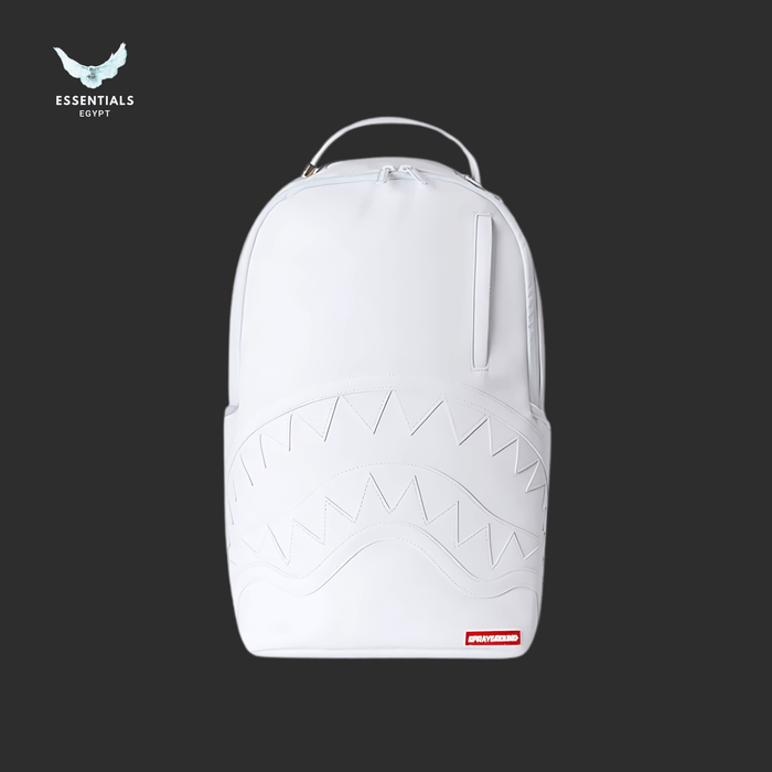 Sprayground Backpack – Shark Full White - ESSENTIALS EGYPT