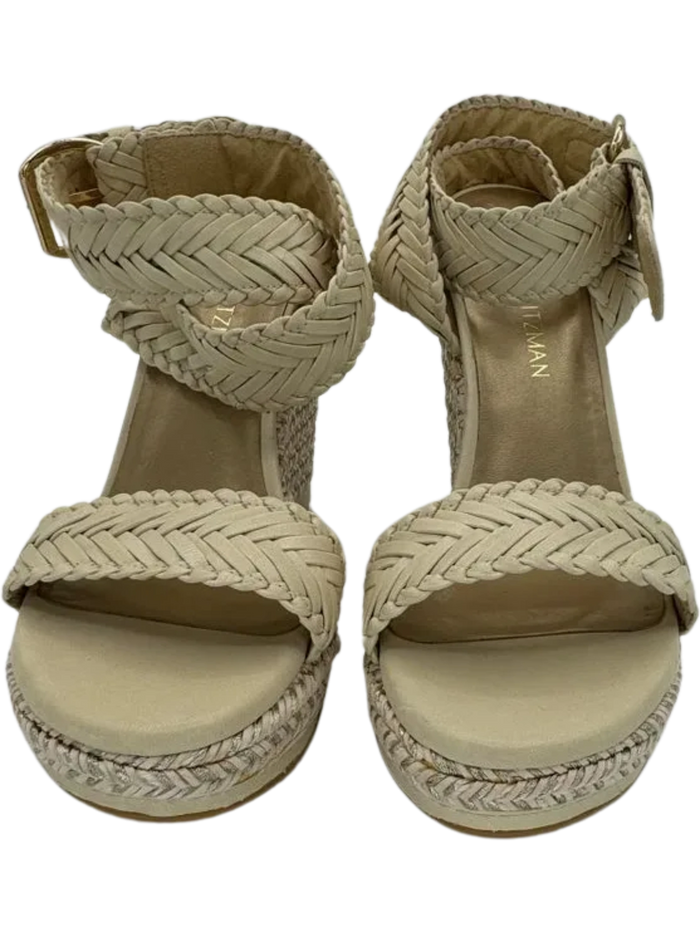 Stuart Weitzman Elixir Braided Leather Wedge Sandal *NEW*