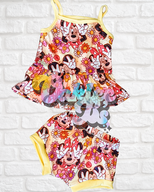 2T RTS cami peplum and shorties