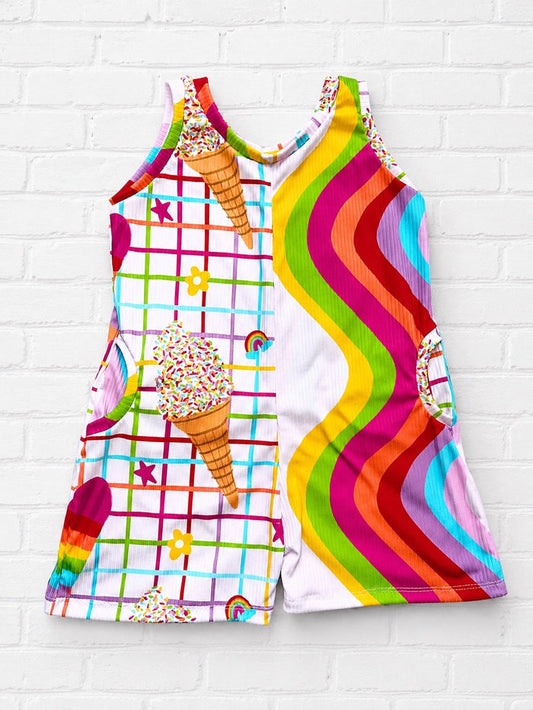 2T RTS sunny romper (the white is more of light pink in person)