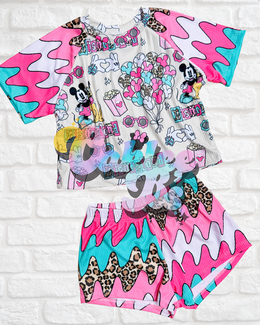 3T RTS modest crop raglan & breezy shorts