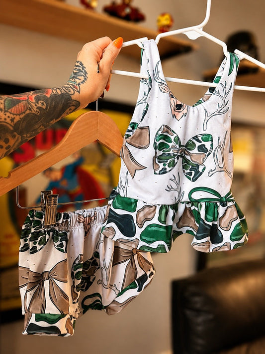 3T RTS paisley top and shorties
