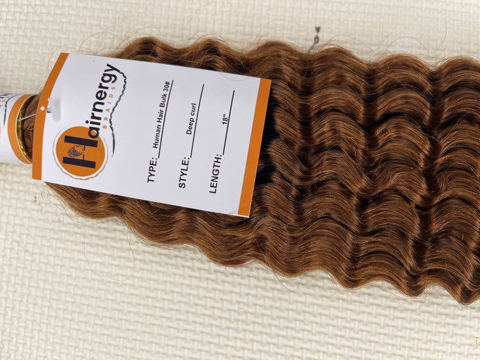 Deep Curl Bulk Hair Extensions for Braiding 100% Human Hair 100g