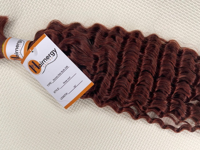 Deep Curl Bulk Hair Extensions for Braiding 100% Human Hair 100g
