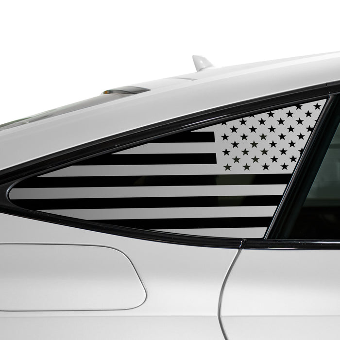 Quarter Window American Flag Vinyl Decal Stickers Fits Audi A7 & S7 Sportback 2019 - 2025 - Bogar Tech Designs