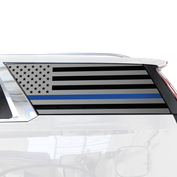 Quarter Window American Flag Vinyl Decal Stickers Fits Cadillac Escalade ESV 2021 - 2025 - Bogar Tech Designs