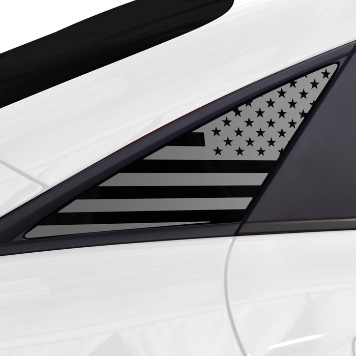 Quarter Window American Flag Vinyl Decal Stickers Fits Hyundai Ioniq 6 2023 - 2025 - Bogar Tech Designs