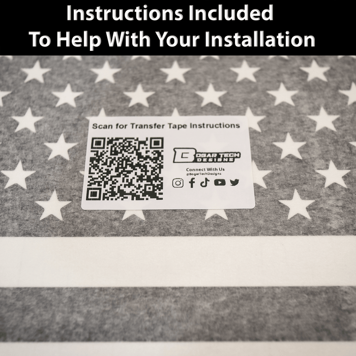 Quarter Window American Flag Vinyl Decal Stickers Fits Hyundai Ioniq 6 2023 - 2025 - Bogar Tech Designs