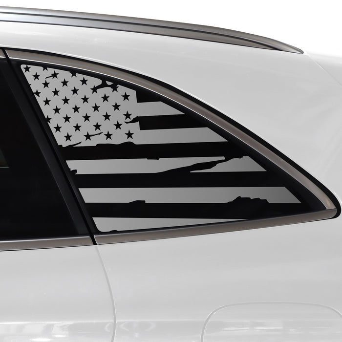 Quarter Window American Flag Vinyl Decal Stickers Fits Mercedes - Benz GLC 2016 - 2025 - Bogar Tech Designs