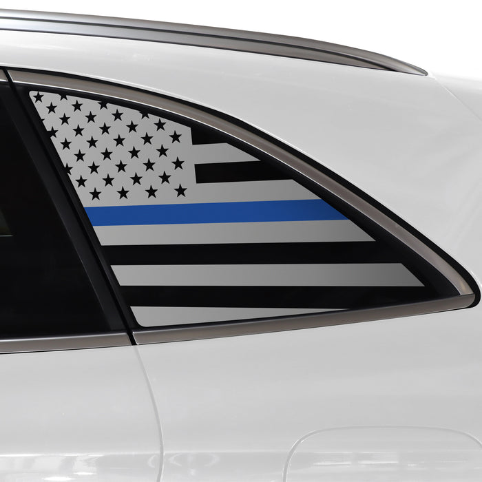 Quarter Window American Flag Vinyl Decal Stickers Fits Mercedes - Benz GLC 2016 - 2025 - Bogar Tech Designs