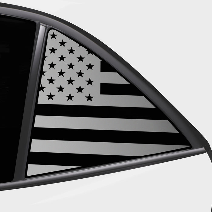 Quarter Window American Flag Vinyl Decal Stickers Fits Toyota Corolla Hatchback 2019 - 2025 - Bogar Tech Designs