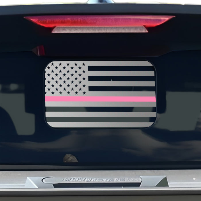 Rear Middle Window / Thin Pink Line
