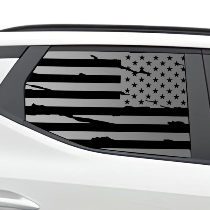 Rear Window American Flag Vinyl Decal Stickers Fits Hyundai Santa Cruz 2022 - 2025 - Bogar Tech Designs