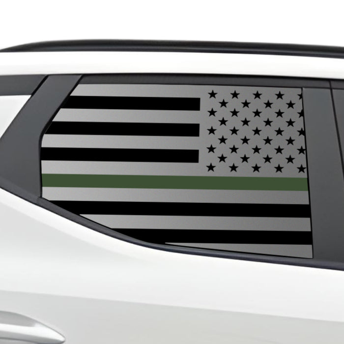Rear Window American Flag Vinyl Decal Stickers Fits Hyundai Santa Cruz 2022 - 2025 - Bogar Tech Designs