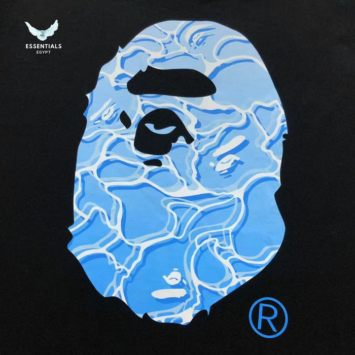 BAPE ABC Sea Surface Camo Ape Head Tee