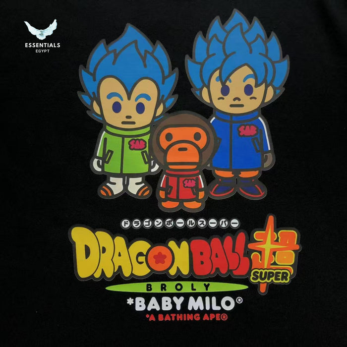 BAPE x Dragon Ball Z Super Saiyan Vegeta & Son Goku Baby Milo Tee