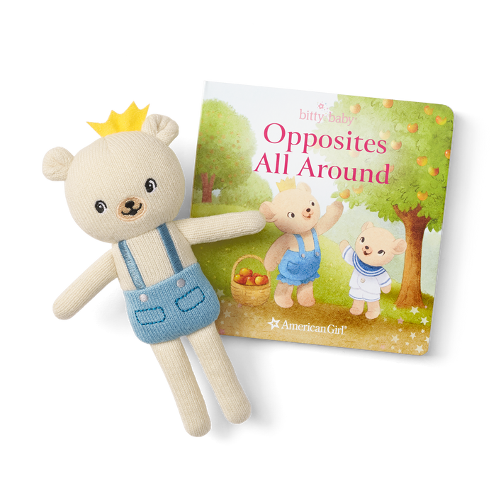 Bitty Baby® Doll #3 in Pastel Blue + Bear Friend & Board Book