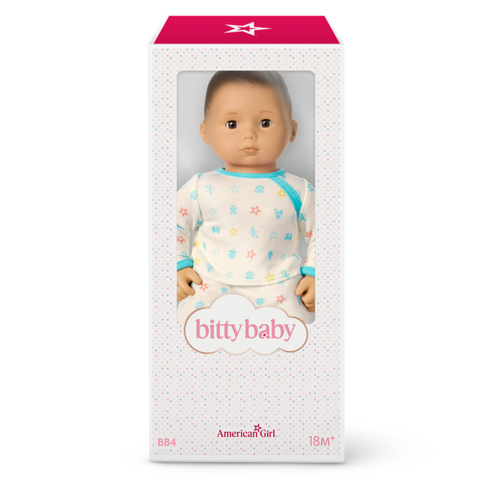 Bitty Baby® Doll #4 in Pastel Blue + Bear Friend & Board Book