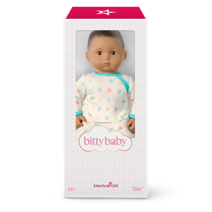 Bitty Baby® Doll #5 in Pastel Blue + Bear Friend & Board Book