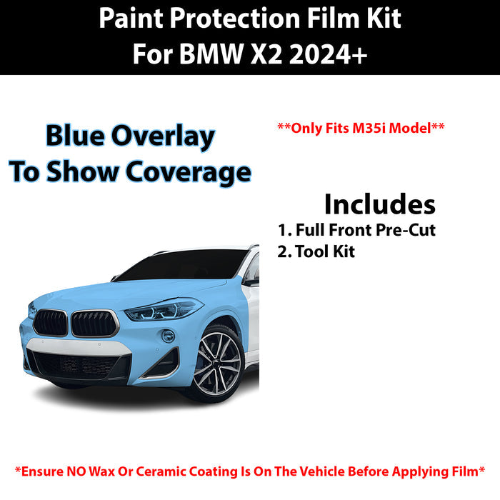 Fits BMW X2 (M35i) 2024+ Precut Premium Paint Protection Film Clear Bra PPF Decal Film Kit Cover - Bogar Tech Designs