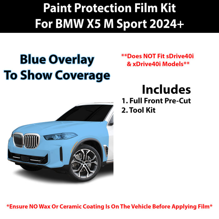 Fits BMW X5 M Sport 2024+ Precut Premium Paint Protection Film Clear Bra PPF Decal Film Kit - Bogar Tech Designs