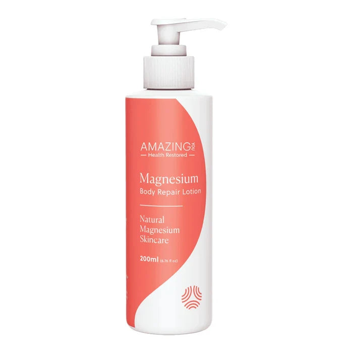 Amazing You Magnesium body repair lotion bottle on a white background