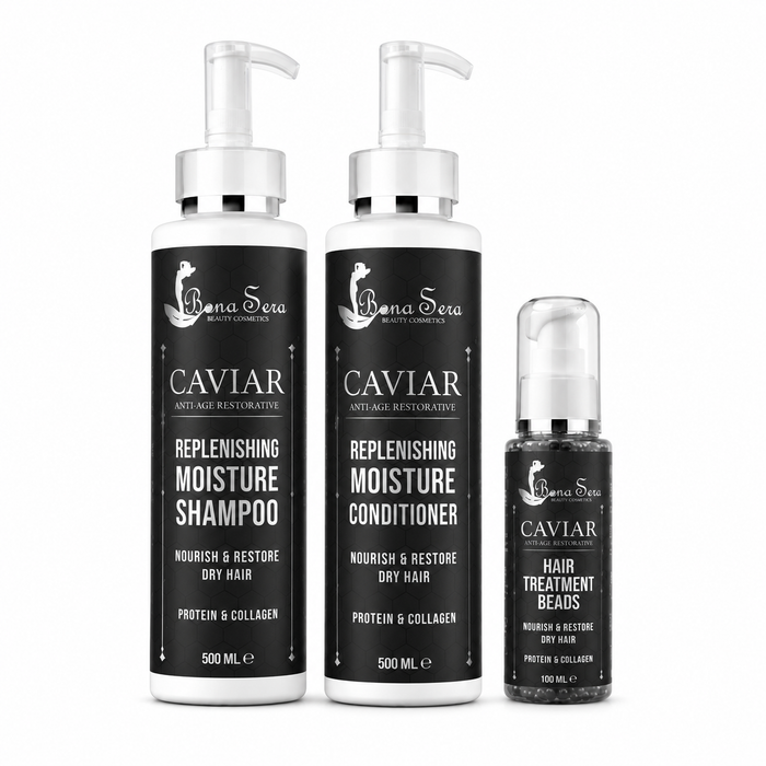Bona Sera Caviar Anti Age Restorative Treatment Professional Hair care Kit - DOKAN