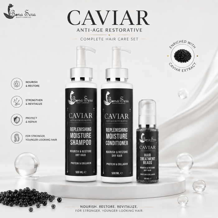 Bona Sera Caviar Anti Age Restorative Treatment Professional Hair care Kit - DOKAN