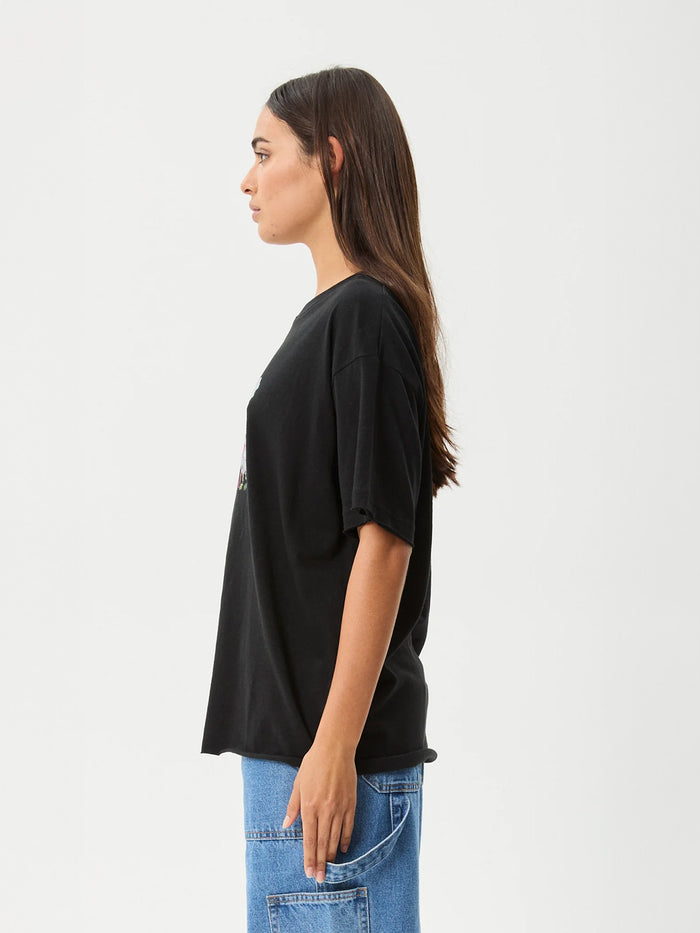 Butterfluer - Hemp Oversized Tee | Black-Image 2