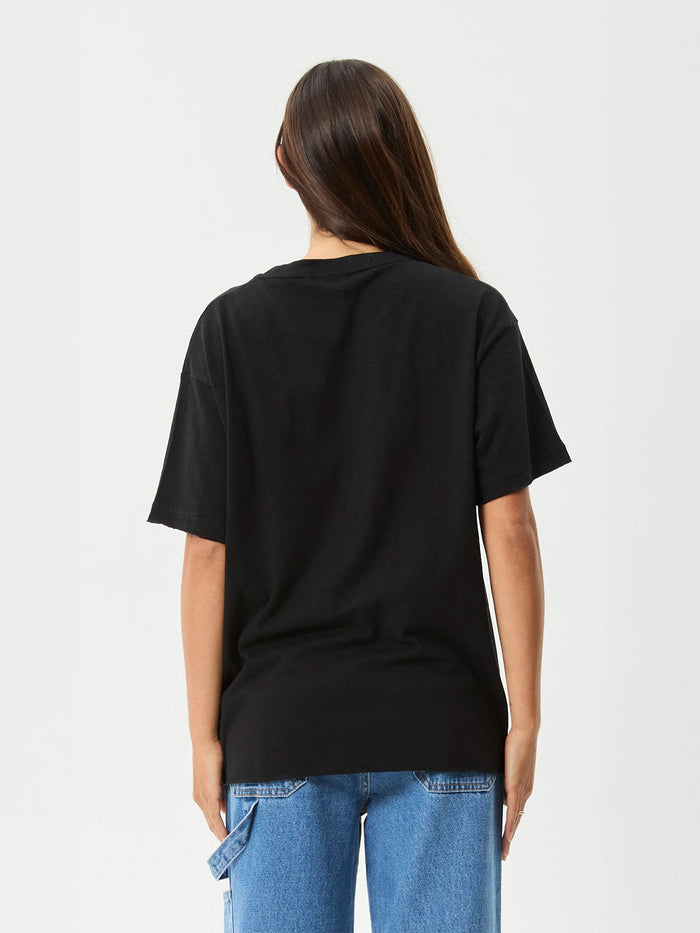 Butterfluer - Hemp Oversized Tee | Black-Image 3