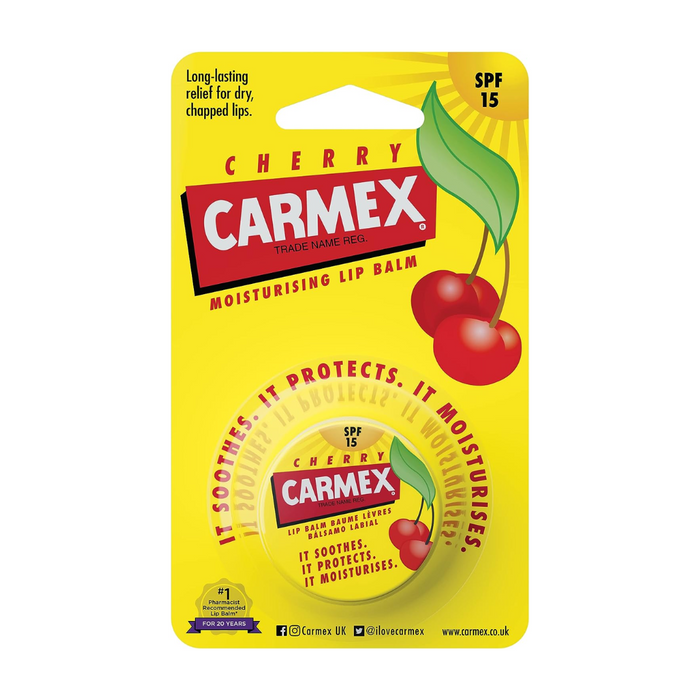 Carmex Cherry Lip Balm SPF15 Pot 7.5g (N)