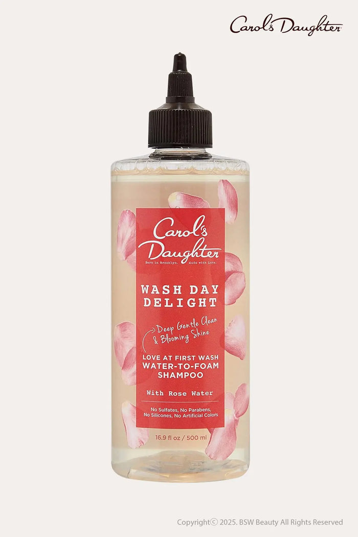 CAROLS DAUGHTER WASH DAY DELIGHT SULFATE FREE SHAMPOO WITH ROSE WATER 16.9oz - BSW BEAUTY CANADA