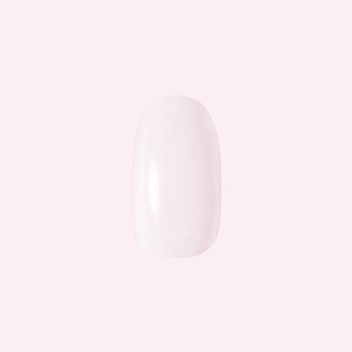Single sheer pink false nail in a round extra short shape from CCT | Round | Extra Short press-on set
